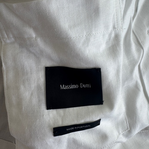 Massimo Dutti White Linen Button-Up - Picture 2 of 4